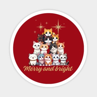 Cats for Christmas Magnet